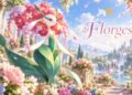 Florges, the Fairy-type Garden Pokémon, surrounded by colourful flowers