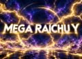 Mega Raichu Y showing its pointed head fur and lightning-shaped tail in Pokémon Legends: Z-A Mega Dimension.