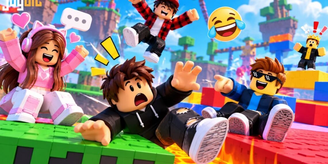 Roblox avatars and viral gaming moments representing popular Roblox memes and internet culture