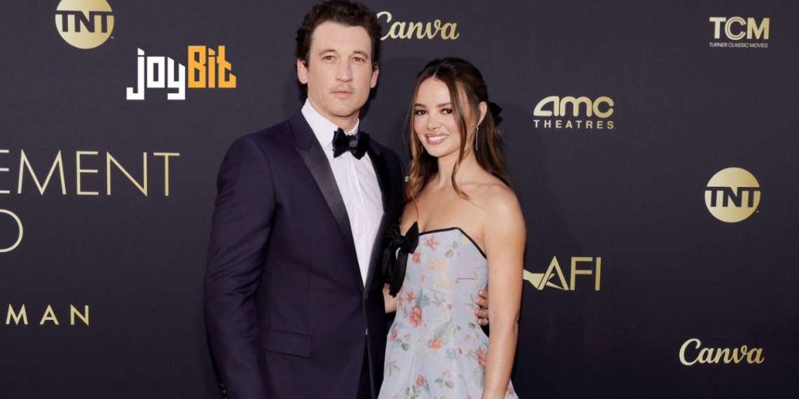 Miles Teller and Keleigh Teller at a public event together