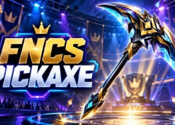 Fortnite FNCS pickaxe cosmetics, including the Axe of Champions and FNCS Scythe.