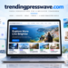 Illustration representing TrendingPressWave.com, a general-interest digital publishing website covering technology, business, finance, travel and lifestyle topics.